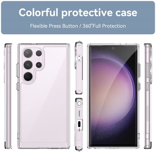 Hybrid Edge Case Samsung Galaxy S24 Ultra Transparent