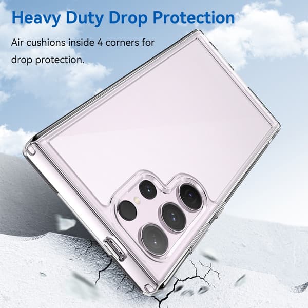 Hybrid Edge Case Samsung Galaxy S24 Ultra Transparent