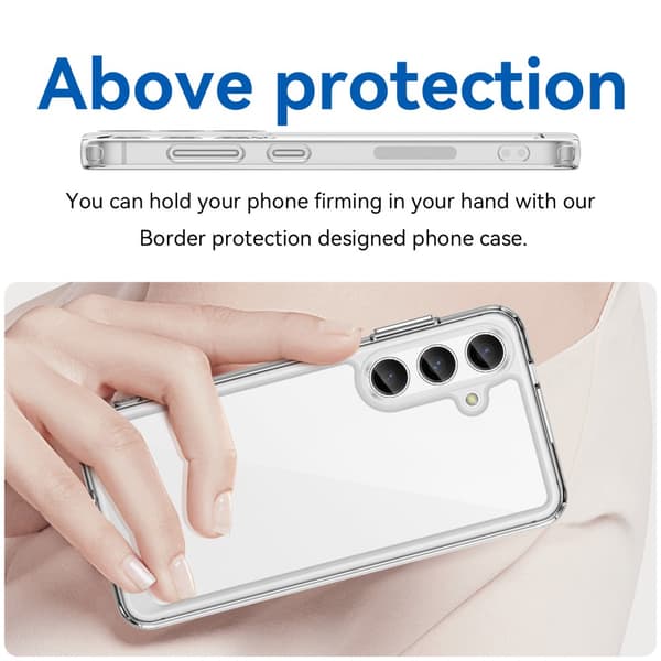 Hybrid Edge Case Samsung Galaxy S24 Transparent