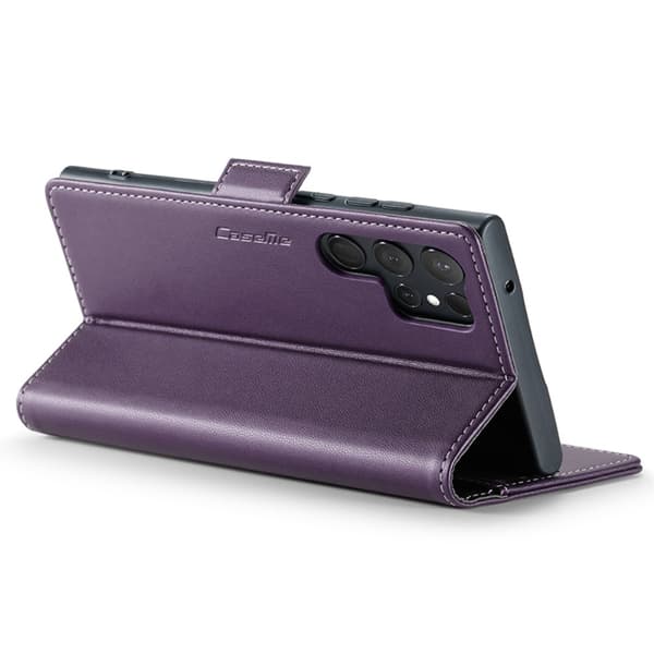 CaseMe Slim Plånboksfodral RFID-skydd Samsung Galaxy S24 Ultra Lila