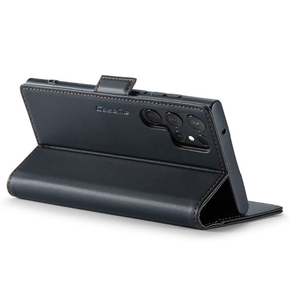 CaseMe Slim Plånboksfodral RFID-skydd Samsung Galaxy S24 Ultra Svart