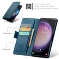 Miniatyrbild 9 av 10: CaseMe Slim Plånboksfodral RFID-skydd Samsung Galaxy S24 Ultra Blå