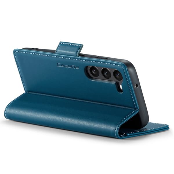 CaseMe Slim Plånboksfodral RFID-skydd Samsung Galaxy S24 Plus Blå