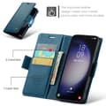 Miniatyrbild 9 av 10: CaseMe Slim Plånboksfodral RFID-skydd Samsung Galaxy S24 Plus Blå