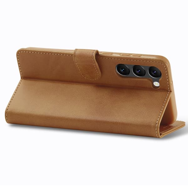 LC.IMEEKE Plånboksfodral Samsung Galaxy S24 Cognac