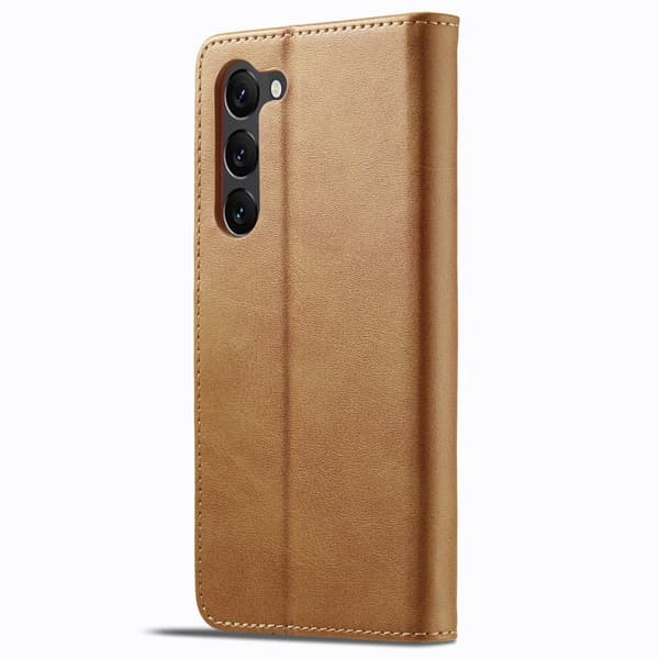 LC.IMEEKE Plånboksfodral Samsung Galaxy S24 Cognac
