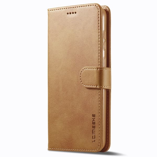 LC.IMEEKE Plånboksfodral Samsung Galaxy S24 Cognac
