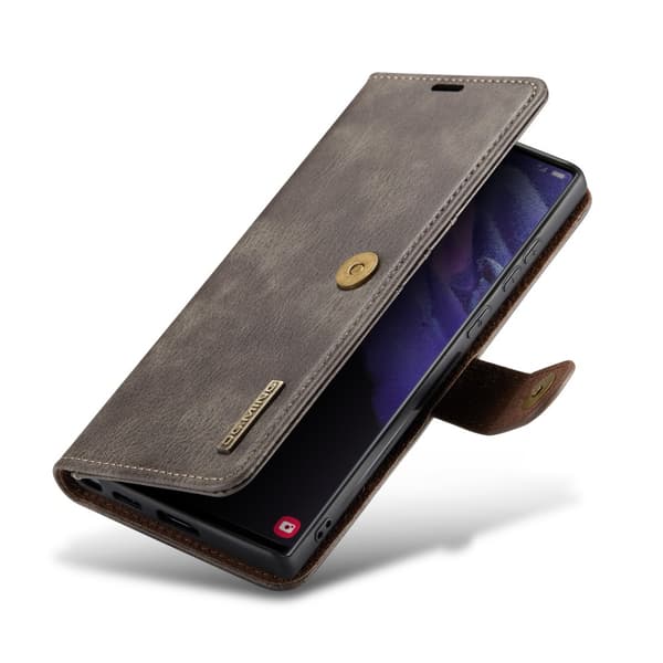DG.MING 2-in-1 Magnet Wallet Samsung Galaxy S24 Ultra Brown