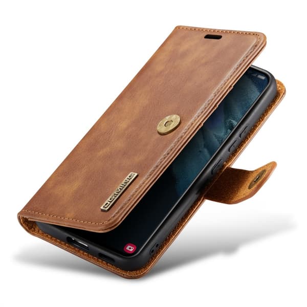 DG.MING 2-in-1 Magnet Wallet Samsung Galaxy S24 Cognac