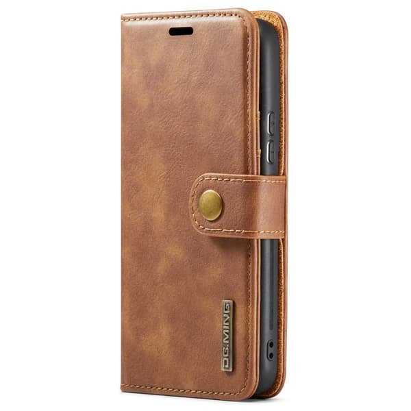 DG.MING 2-in-1 Magnet Wallet Samsung Galaxy S24 Cognac