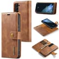 Miniatyrbild 1 av 10: DG.MING 2-in-1 Magnet Wallet Samsung Galaxy S24 Cognac