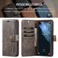 Miniatyrbild 5 av 10: DG.MING 2-in-1 Magnet Wallet Samsung Galaxy S24 Brown
