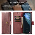 Miniatyrbild 5 av 10: DG.MING 2-in-1 Magnet Wallet Samsung Galaxy S24 Red