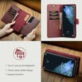 Miniatyrbild 8 av 10: DG.MING 2-in-1 Magnet Wallet Samsung Galaxy S24 Red