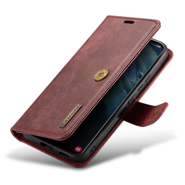DG.MING 2-in-1 Magnet Wallet Samsung Galaxy S24 Red