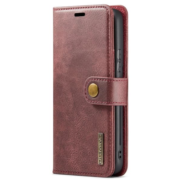 DG.MING 2-in-1 Magnet Wallet Samsung Galaxy S24 Red