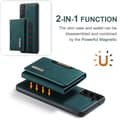 Miniatyrbild 8 av 10: DG.MING 2 in 1 Magnetic Card Slot Case Samsung Galaxy S24 Green