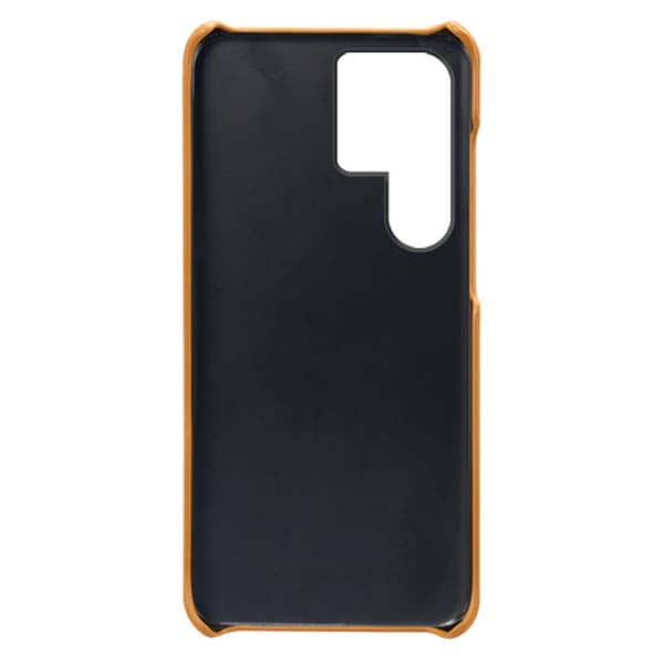 Läderskal Kortfack Samsung Galaxy S24 Ultra Cognac