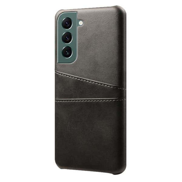 Läderskal Kortfack Samsung Galaxy S24 Svart