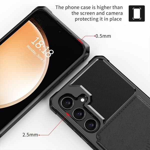 Multi-Slot Case Samsung Galaxy S24 Svart
