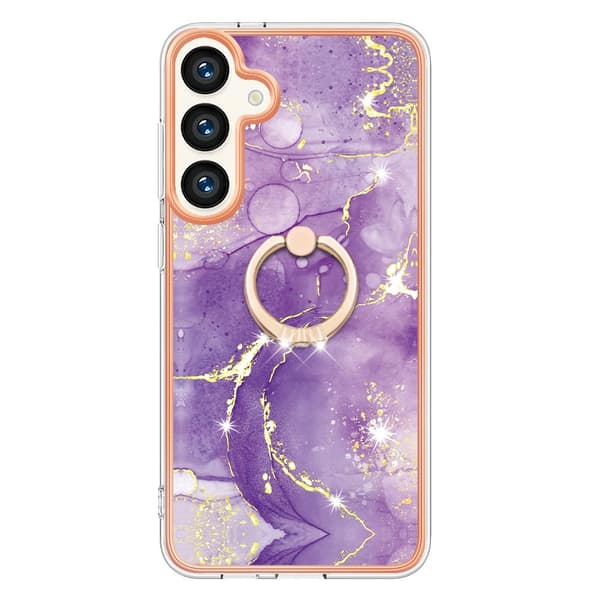 Skal Med Ringhållare Samsung Galaxy S24 Lila Marmor
