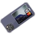 Miniatyrbild 9 av 11: iPhone 15 plus - St�td�mpande Praktiskt Skal med Korth�llare