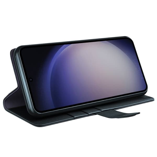 Äkta Läderfodral Samsung Galaxy S24 Ultra Svart