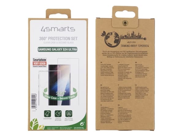 4smarts 540983, Cover, Samsung, Galaxy S24 Ultra, 17.3 cm (6.8"), Transparent