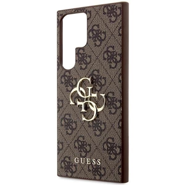 Guess Galaxy S24 Ultra Mobilskal Big Metall Logo - Brun