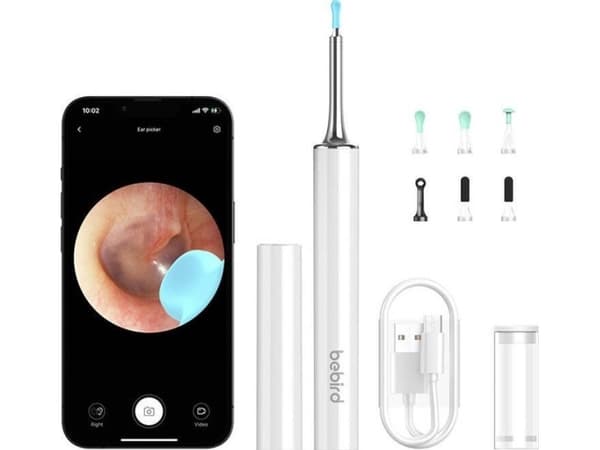 Bebird otoskop med öronrengöringskamera Bebird T15 (vit)