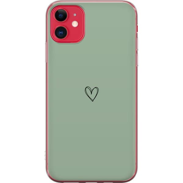 Apple iPhone 11 Gjennomsiktig deksel Hjerte