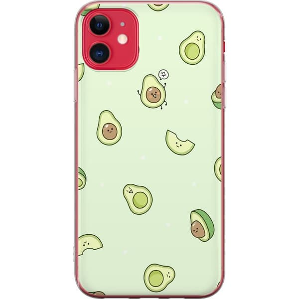 Apple iPhone 11 Genomskinligt Skal Avocado Mönster