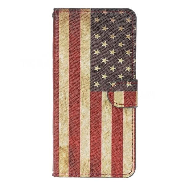 Plånboksfodral Huawei P30 - Flagga USA