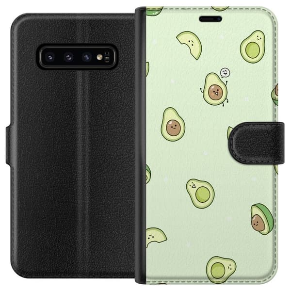 Samsung Galaxy S10 Lompakkokotelo Avokado Kuviointi