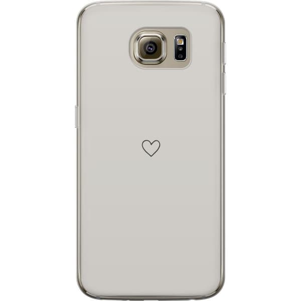 Samsung Galaxy S6 Gjennomsiktig deksel Hjerte