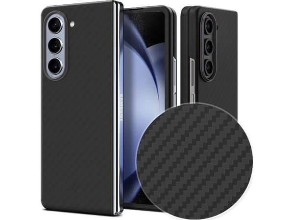 Spigen ACS06218, Deksel, Samsung, Galaxy Z Fold 5 Galaxy Z Fold 5 Air Skin Pro, 19,3 cm (7,6"), Sort