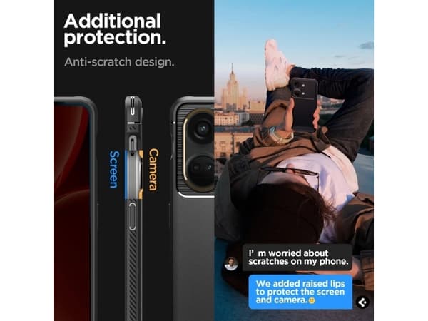Spigen ACS05197, Cover, OnePlus, Nord 3 5G, 17.1 cm (6.74"), Black