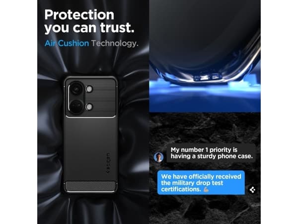 Spigen ACS05197, Cover, OnePlus, Nord 3 5G, 17.1 cm (6.74"), Black