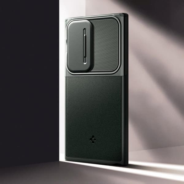 Spigen Galaxy S24 Ultra Mobilskal Optik Armor - Abyys Grön