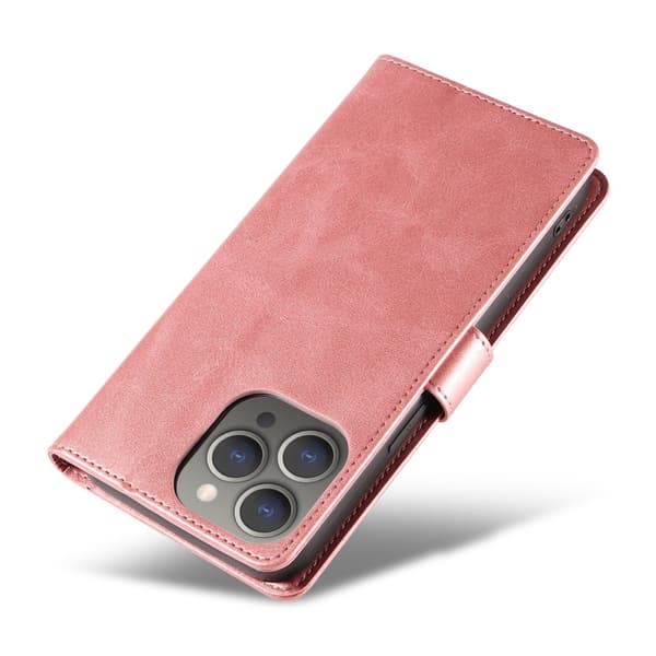 iPhone 15 pro - Plånboksfodral i Läder - Flera Färger