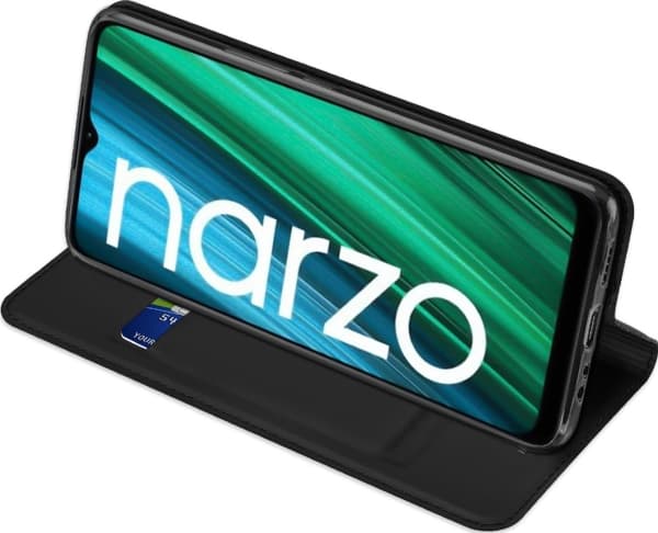 Dux Ducis Dux Ducis Skin Pro holsteri tapauksessa läppä Realme Narzo 50A musta