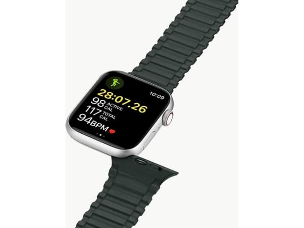 Dux Ducis Dux Ducis Armband (Armor Version) Apple Watch Ultra, SE, 8, 7, 6, 5, 4, 3, 2, 1 (49, 45, 44, 42 mm) magnetiskt silikonarmband grönt