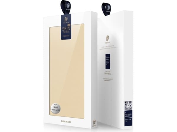 Dux Ducis Dux Ducis Skin Pro fodral för Xiaomi Redmi Note 12 5G / Poco X5 5G flip cover kort plånbok stativ guld