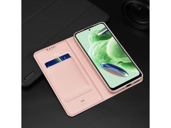 Dux Ducis Dux Ducis Skin Pro fodral för Xiaomi Redmi Note 12 5G / Poco X5 5G flip cover kort plånbok stativ guld