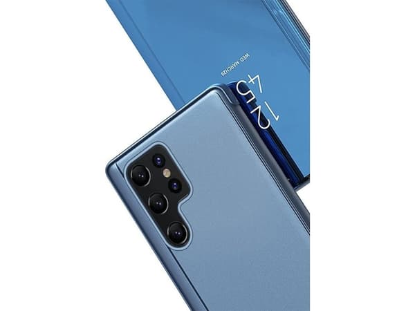 Hurtel Clear View Case etui do Samsung Galaxy S23 Ultra pokrowiec z klapką sort