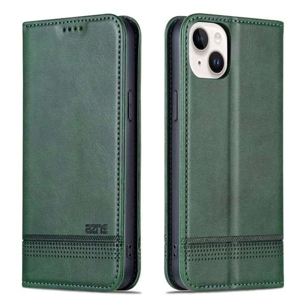 iPhone 15 - Plånboksfodral 3-kortfack i Läder