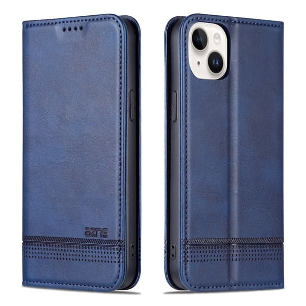 iPhone 15 - Plånboksfodral 3-kortfack i Läder