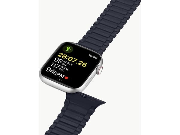 Dux Ducis Dux Ducis Armband (Armor Version) Apple Watch SE, 8, 7, 6, 5, 4, 3, 2, 1 (41, 40, 38 mm) magnetiskt silikonarmband blå