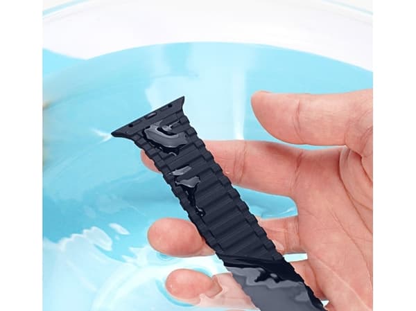 Dux Ducis Dux Ducis Armband (Armor Version) Apple Watch SE, 8, 7, 6, 5, 4, 3, 2, 1 (41, 40, 38 mm) magnetiskt silikonarmband blå