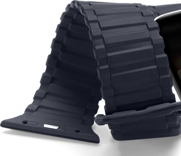 Dux Ducis Dux Ducis Armband (Armor Version) Apple Watch SE, 8, 7, 6, 5, 4, 3, 2, 1 (41, 40, 38 mm) magnetiskt silikonarmband blå